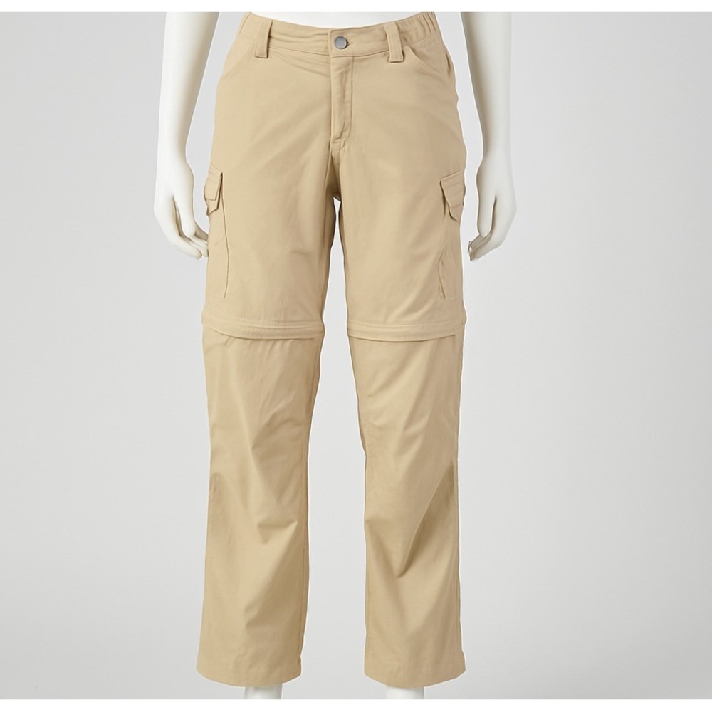 The North Face Convertible Cargo Pant Womens 10 Tan Khaki Hiking Zip Off Utility